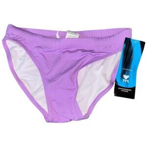 TYR Women's Iris Lavendar Solid Competition Bikini Bottom Women’s Size 6
